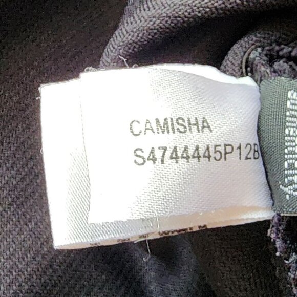 Diane Von Furstenberg Camisha DFV Black Ribbed Short Camisha Skirt Womens 10 - Picture 8 of 10